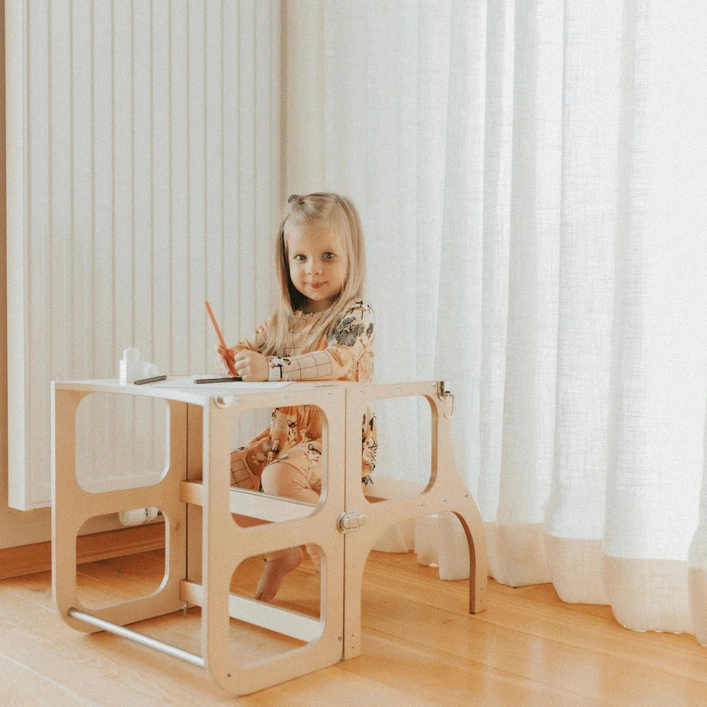 Ette Tete Step N' SIT tour d’apprentissage Montessori / marchepied - bois