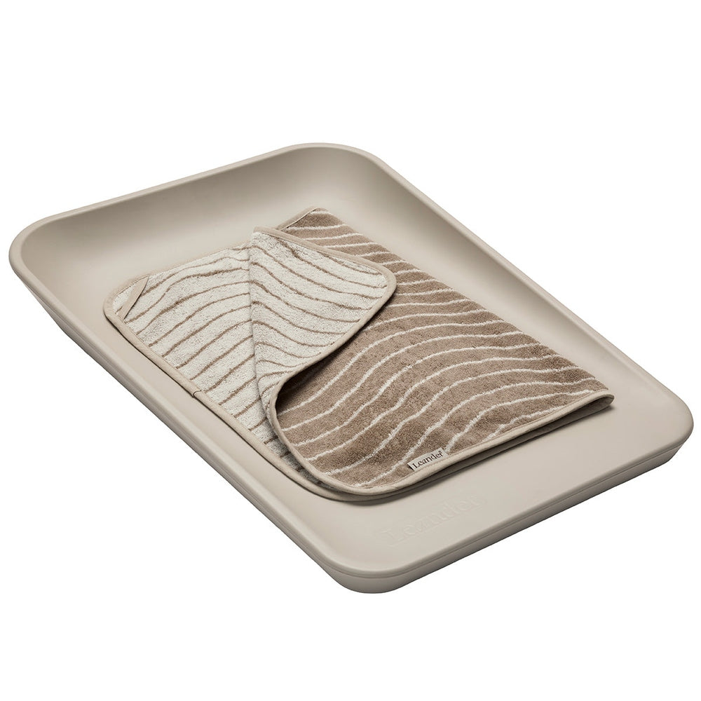 Housse de matelas à langer Leander pour Matty Woodland Capuccino