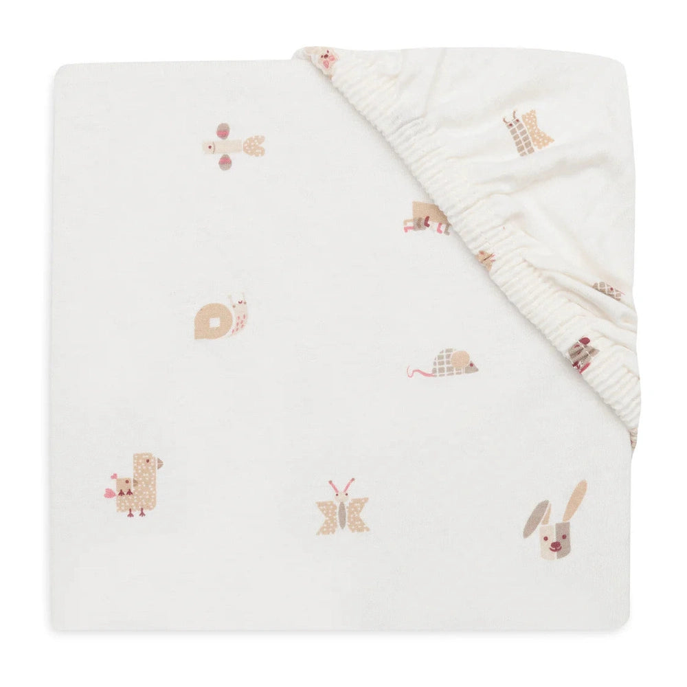 Jollein - Drap-housse Jersey 60x120cm - Animal Friends