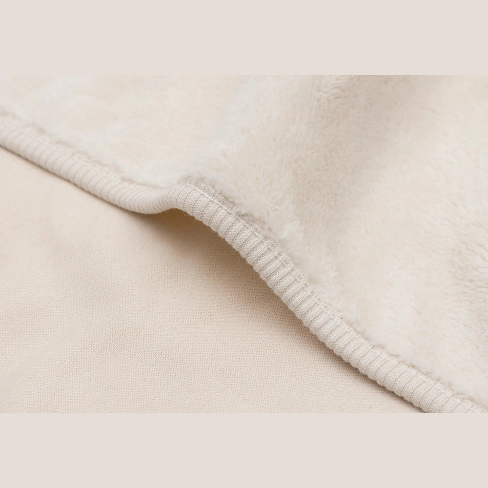 Jollein - Couverture 100x150 cm - Basic Jersey/Sherpa - Oatmeal