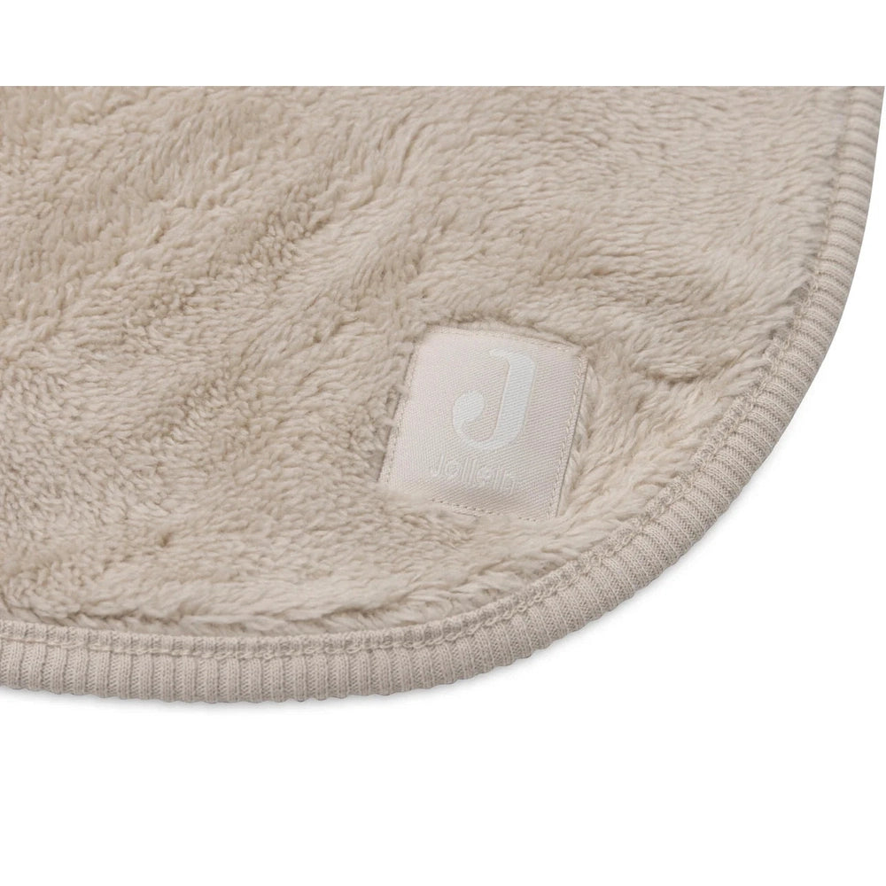 Jollein - Couverture de berceau 75x100cm - Basic Jersey/Sherpa - Sable chaud