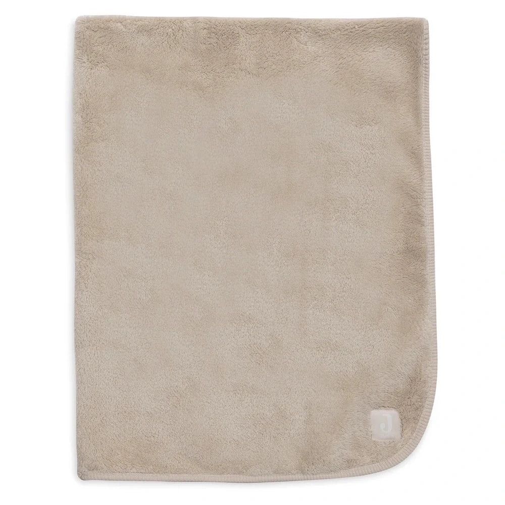 Jollein Couverture Basic Jersey/Sherpa 100x150cm - Sable chaud