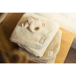 Couverture Jollein Basic Jersey/Sherpa 100x150cm - Sable chaud