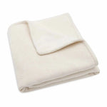 Jollein couverture de berceau 75x100cm - Cosy Knit ivoire / velours
