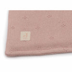 Jollein Couverture de berceau 75x100cm Cosy Knit Rose sauvage / Velours