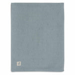 Jollein couverture de berceau 75x100 cm - maille cosy vert mer / velours