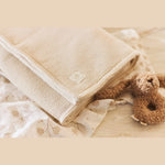 Jollein - Couverture de berceau Basic Knit/Velvet 75x100cm - Avoine