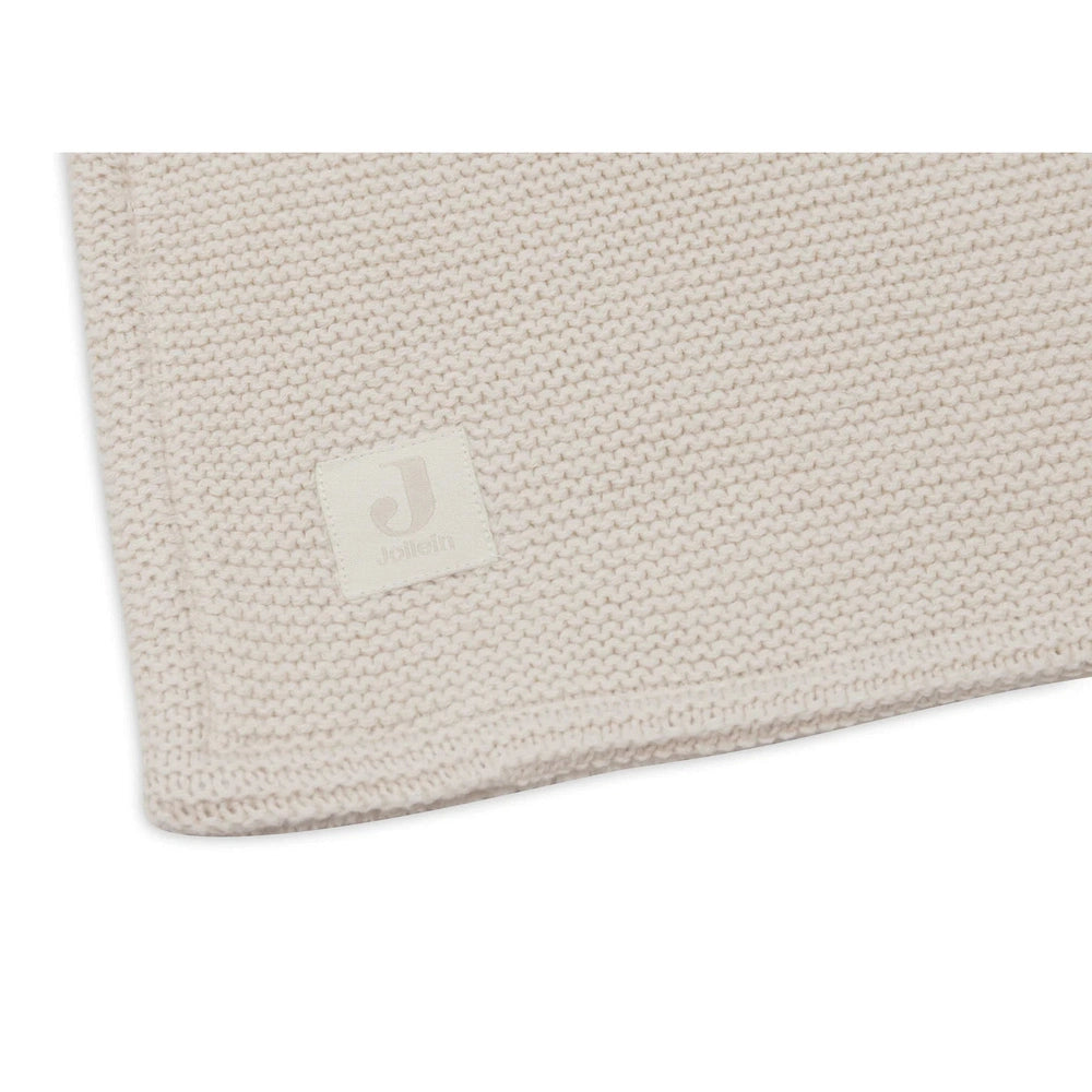 Jollein - Couverture de berceau Basic Knit/Velvet 75x100cm - Oatmeal
