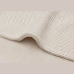 Jollein - Couverture de berceau Basic en maille/velours 75x100cm - Oatmeal
