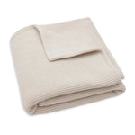 Jollein - Couverture de berceau Basic Knit/Velvet 75x100cm - Oatmeal