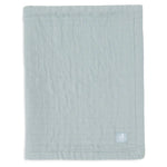 Jollein couverture de berceau en mousseline 75x100cm jacquard vert mer