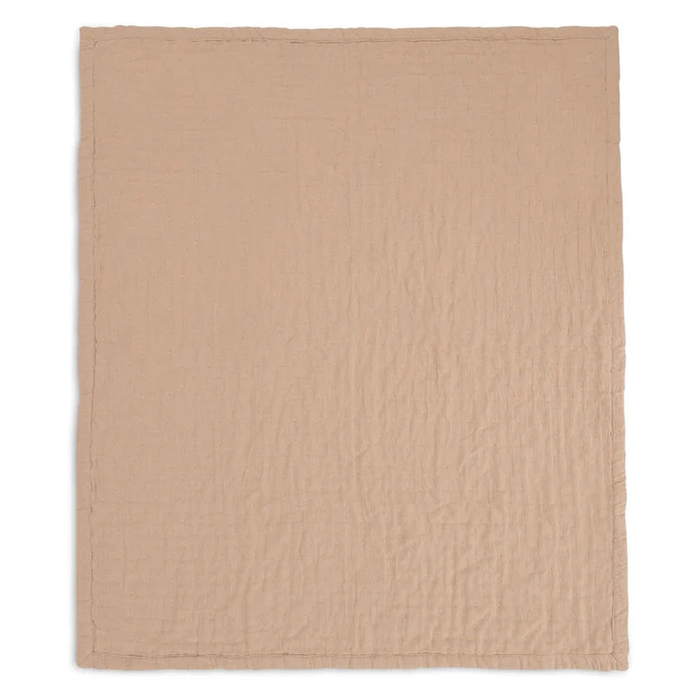 Jollein Couverture de berceau en gaze 75x100cm Jacquard Biscuit