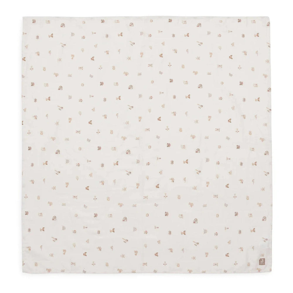 Jollein - Langes en mousseline/Swaddle 115x115cm - 2 pièces - Animal Friends