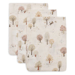 Jollein Gants de toilette en mousseline hydrophile lot de 3 - Tiny Park