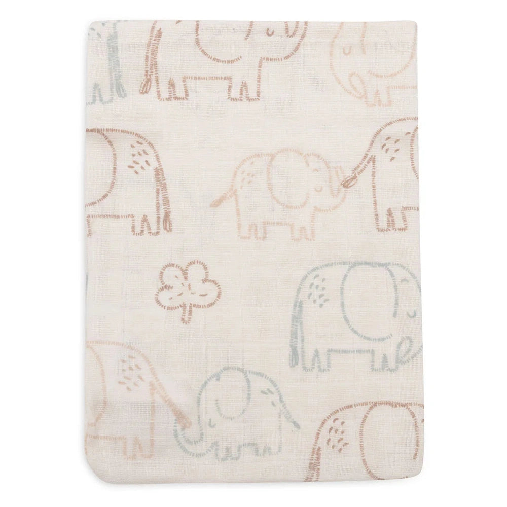 Jollein Gant de toilette en hydrophile 15x20cm - Elephant Tales - 3 pièces
