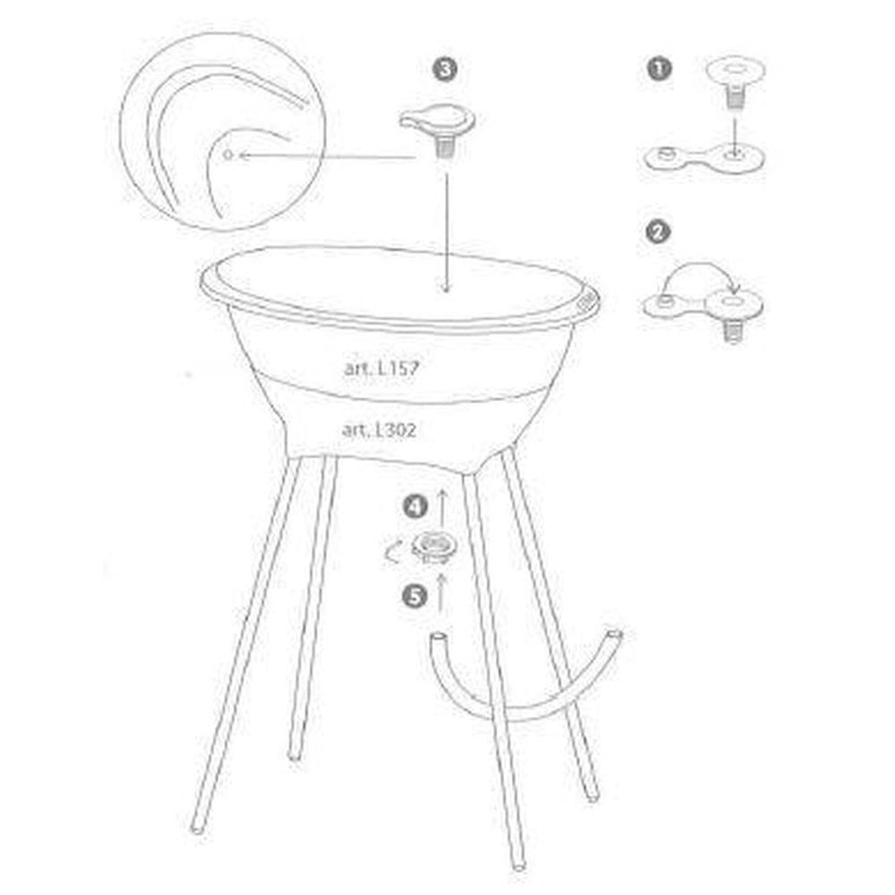 Luma Tuyau d’évacuation et bouchon de baignoire