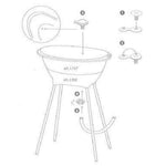 Luma Tuyau d’évacuation et bouchon de baignoire