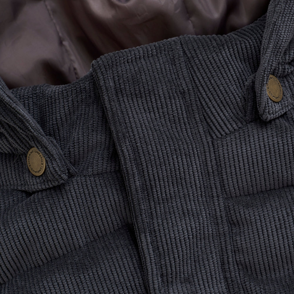 Veste puffer en velours côtelé En Fant - bleu
