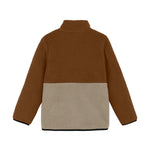 Colorkids veste polaire douce colorblock - marron