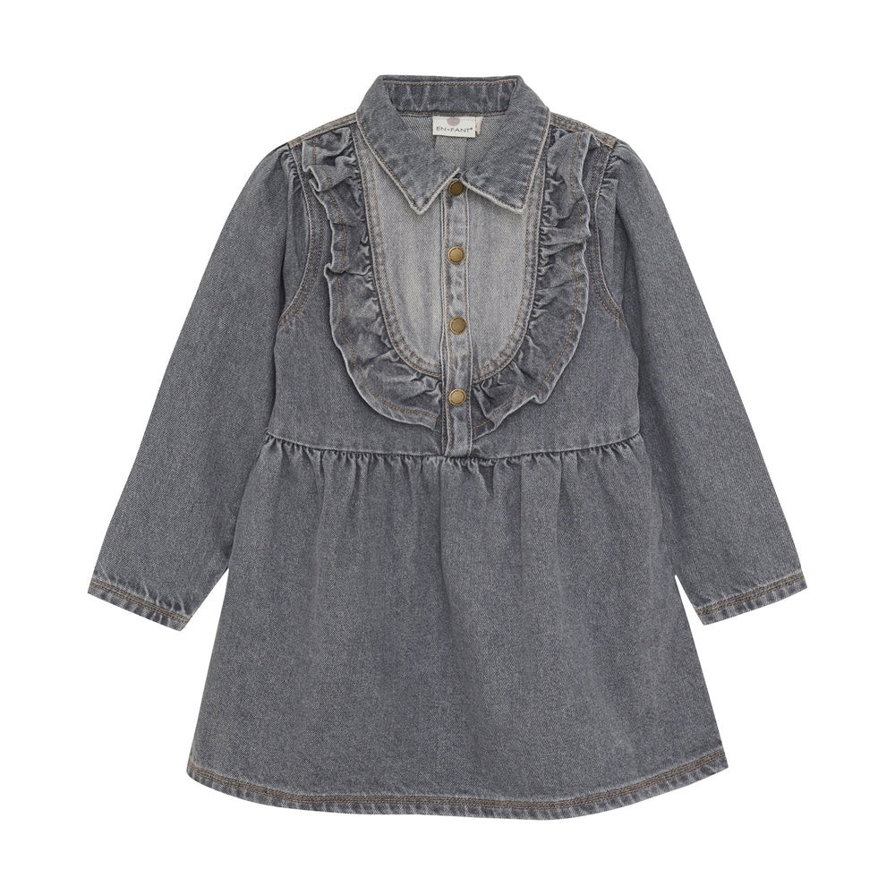 En Fant Robe en denim - gris clair
