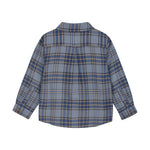 Chemise En Fant à carreaux bleue