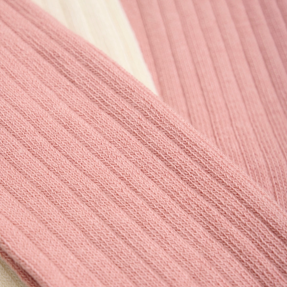 Minymo Lot de 2 collants pour enfants - Rose cendré