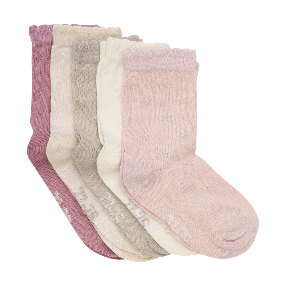 alt
Minymo lot de 5 paires de chaussettes - Rose/Shell