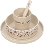Lässig – set repas en PP/cellulose Tiny Farmer Mouton/Oie