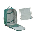 Valise à roulettes Lässig pour enfants - Little Gang / vert foncé