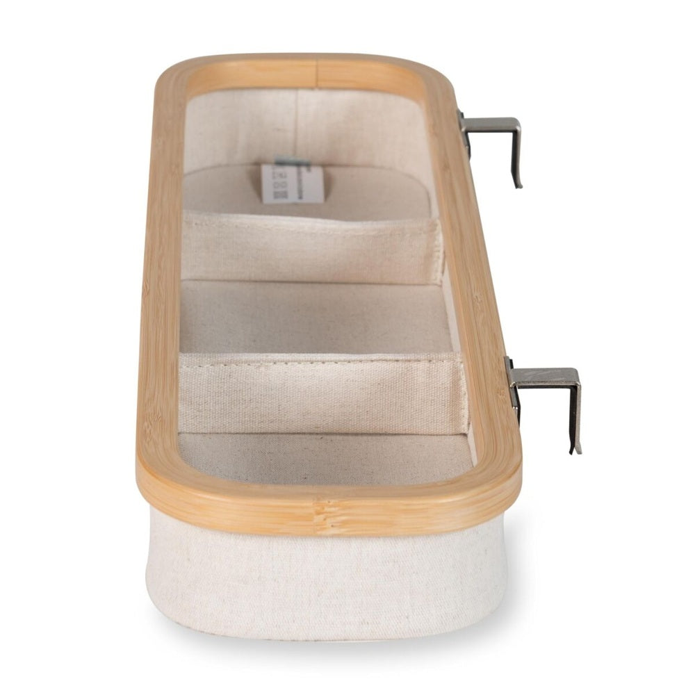 Quax - Panier suspendu pour table à langer - Beige naturel - 45x12x5cm