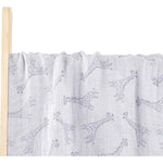 Happy Bear Lange/tissu hydrophile/swaddle/couverture d’emmaillotage en coton 120x120 - Blue Giraffe