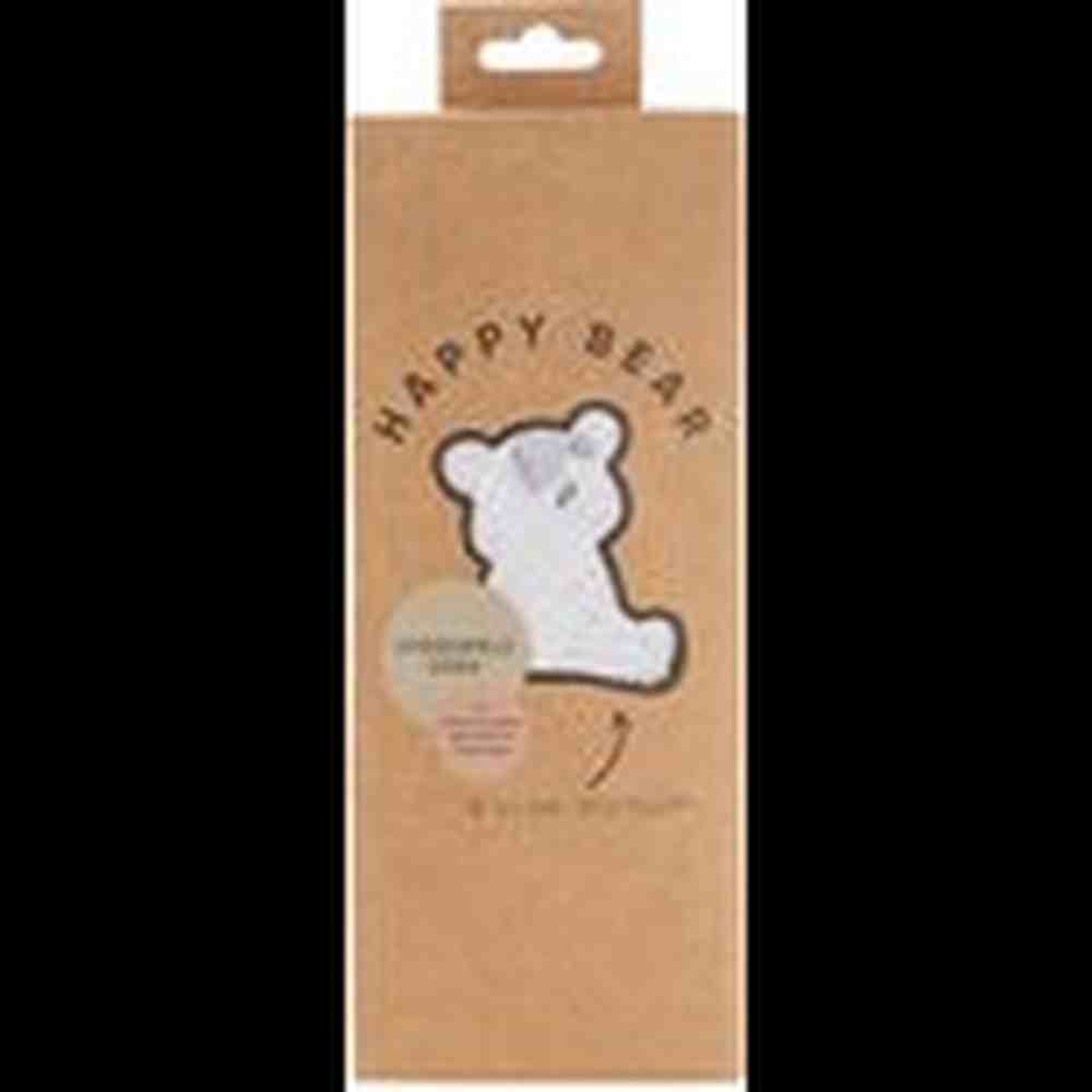 Happy Bear Lange en tissu tétra en coton 120x120 - Blue Giraffe