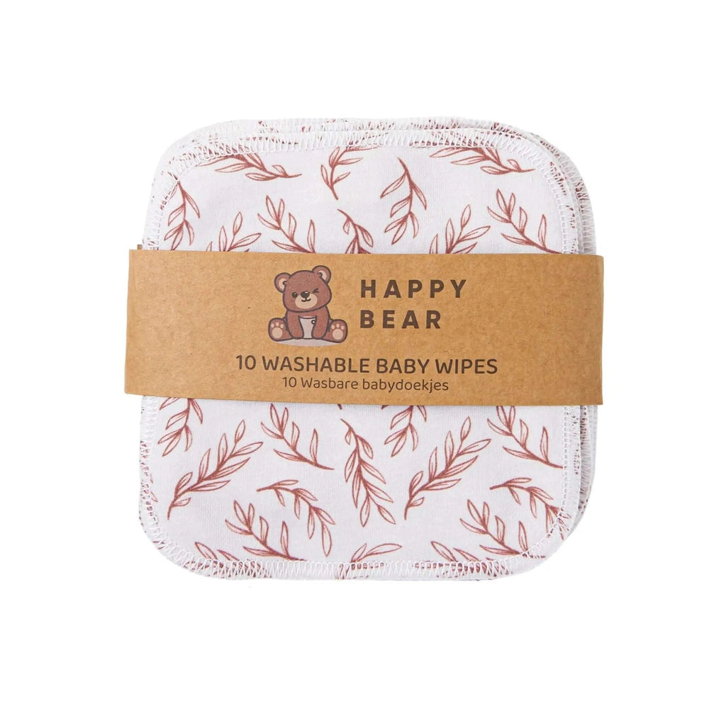 Happy Bear Lot de 10 lingettes pour bébé - Twiggy