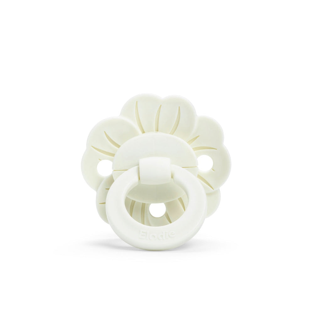 Tétine Elodie Details Binky Bloom en silicone 3+ mois - Vanilla White
