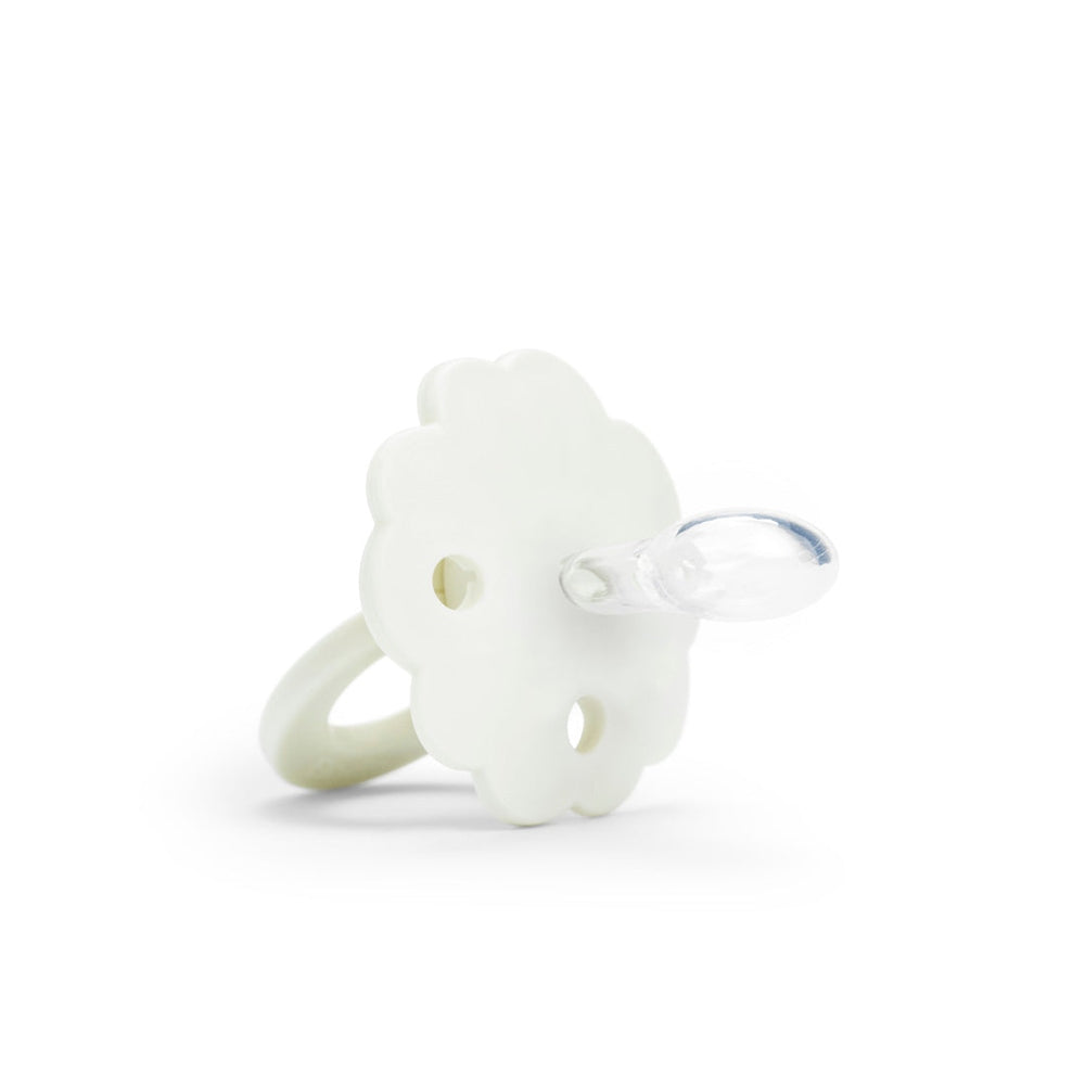 Elodie Details Sucette Binky Bloom en silicone 3+ mois - Blanc vanille