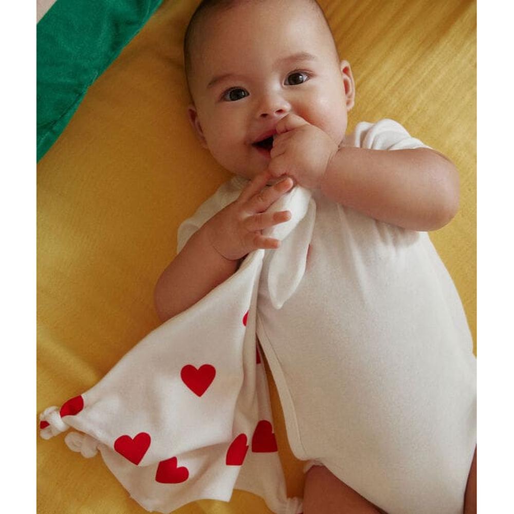 Lot de 2 bodies croisés à manches courtes Petit Bateau blancs