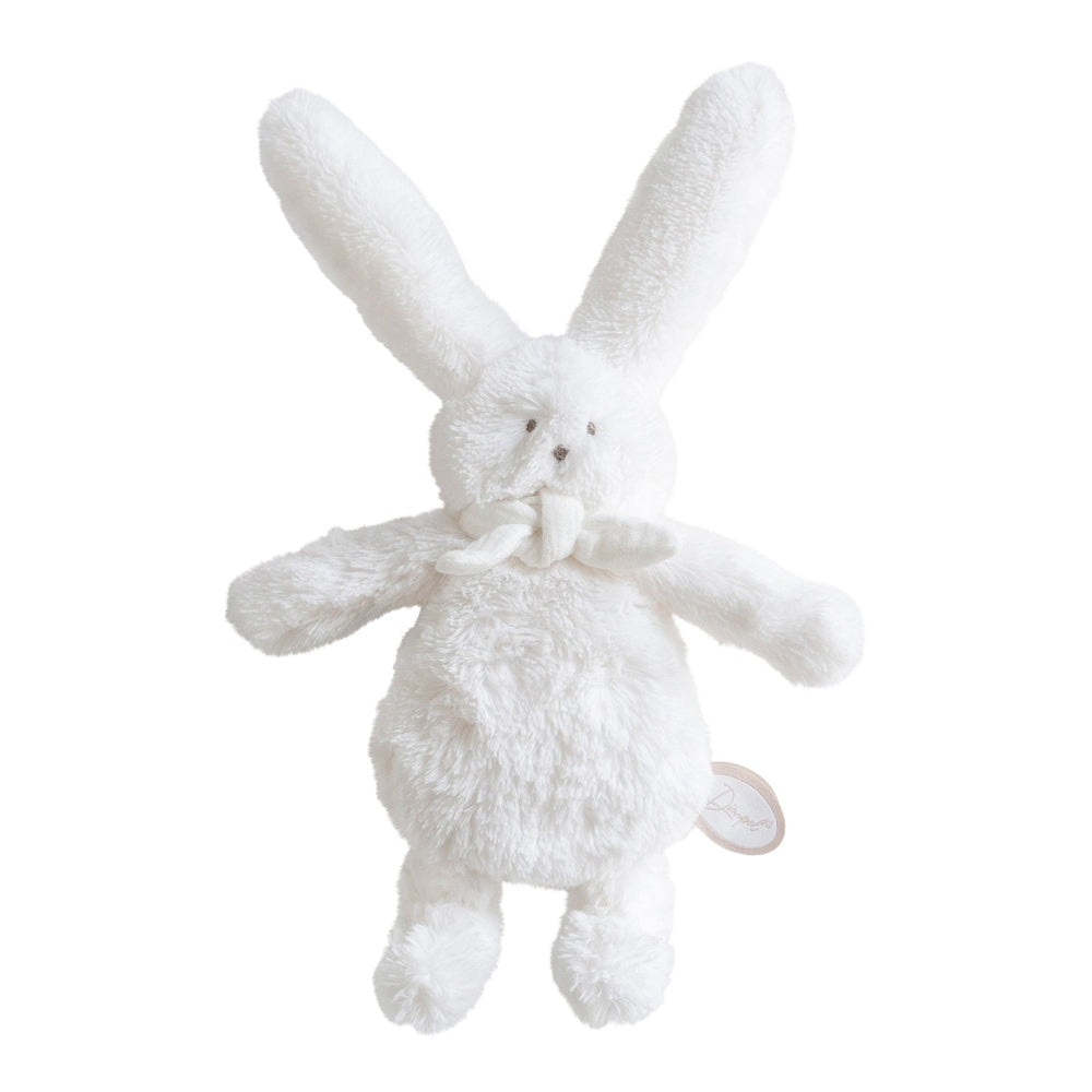 Dimpel Ella Mini Pancake 17 cm - Blanc | Lapin en peluche Dimpel