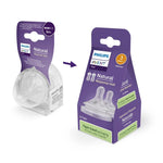 Philips Avent Tétines Natural Response 3 Moyen – Lot de 2 – Alimentation naturelle avec débit de lait moyen – Sans BPA