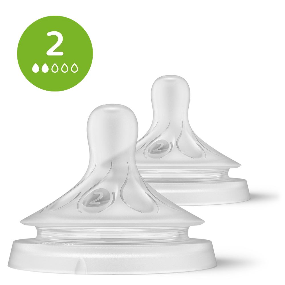 Tétines Philips Avent Natural Response 2 Slow – lot de 2