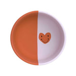 Bol en silicone Lässig - Happy Rascals Smile cœur lavande