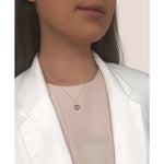 Pendentif de collier Lisberg Jewellery - MOM Rose / Argent