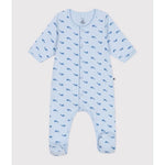 Bodyjama Petit Bateau avec imprimé baleine en tubique pour bébé