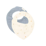 Lot de 2 bavoirs bandana Forest Treasures Little Dutch