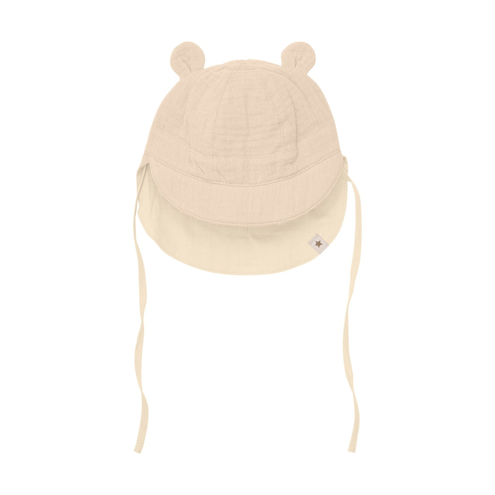 Huttelihut Chapeau d’été en mousseline avec oreilles d’ours - beige