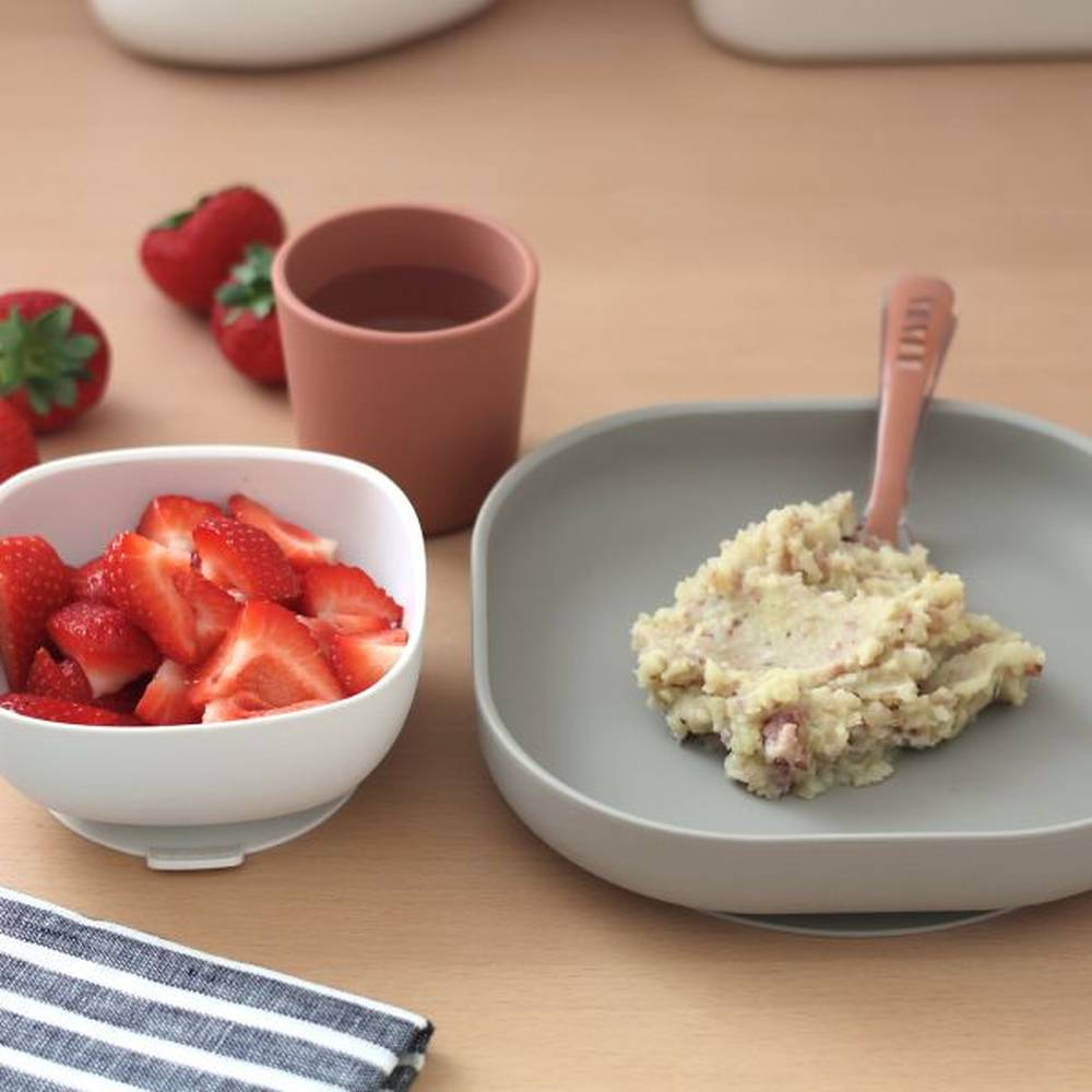 Béaba Set de repas en silicone - Terracotta 4 pièces