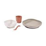 Béaba Service repas en silicone - Terracotta 4 pièces