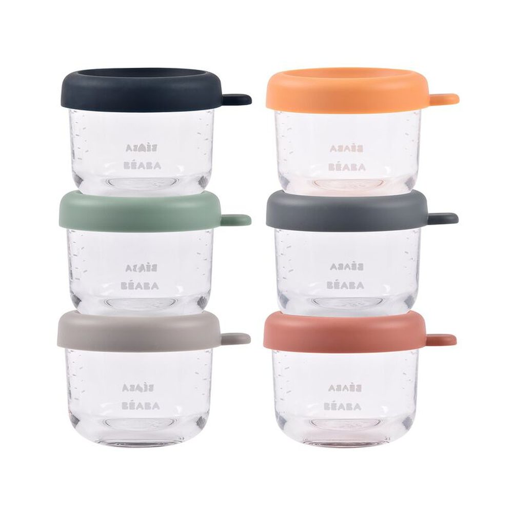 Béaba 6 pots de conservation en verre 150 ml
