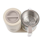 Robot de cuisine Béaba Babycook Neo – Préparateur de repas pour bébé beige | Bol en verre et panier en inox – cuiseur vapeur et blender