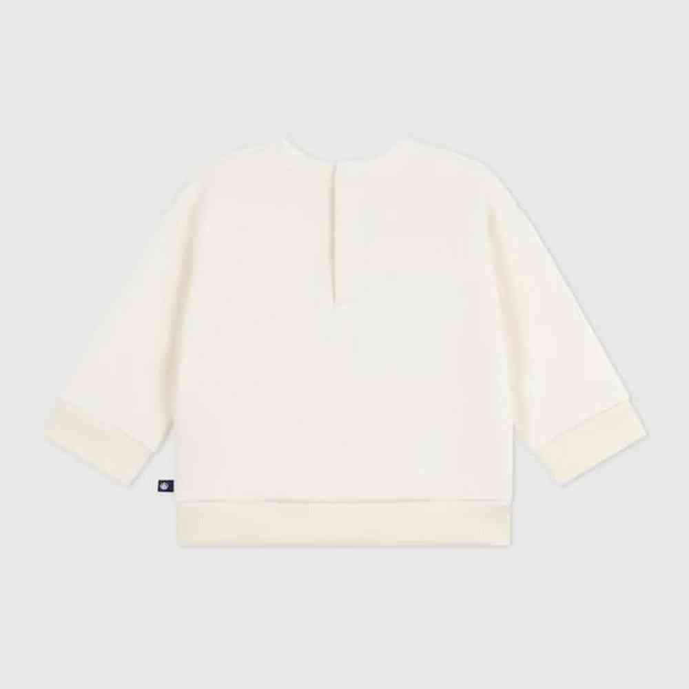 Sweat-shirt en coton avec motif cœur