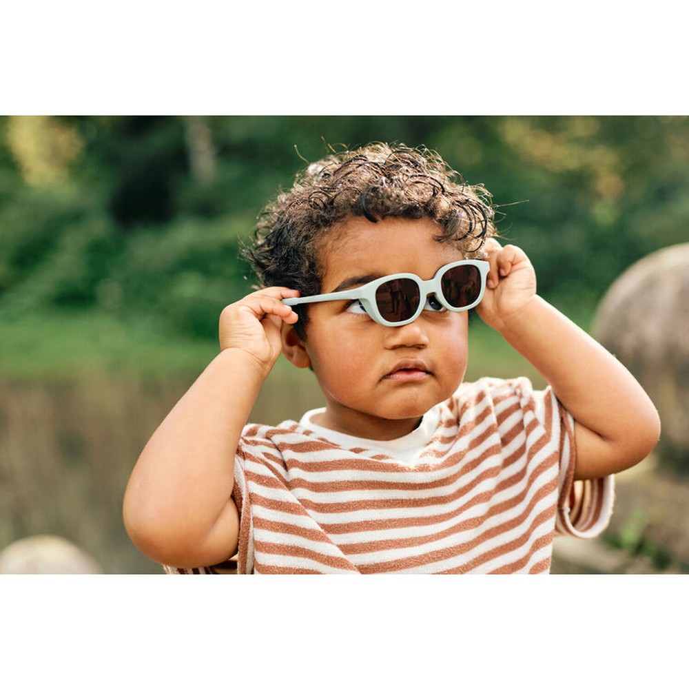 Béaba Lunettes de soleil bébé / enfant | 9-24 mois - Square Lucky vert sauge